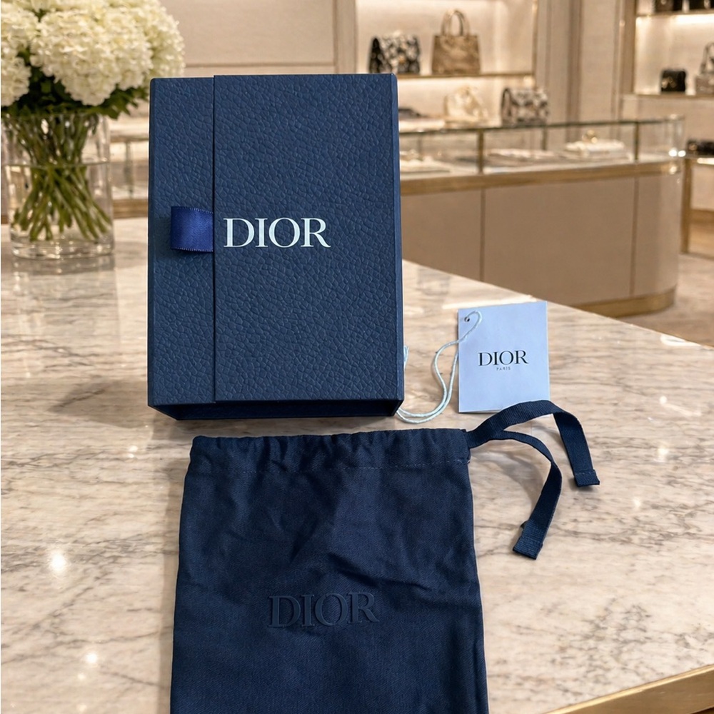 Dior Navy Blue Logo Gift Box/Bag Set